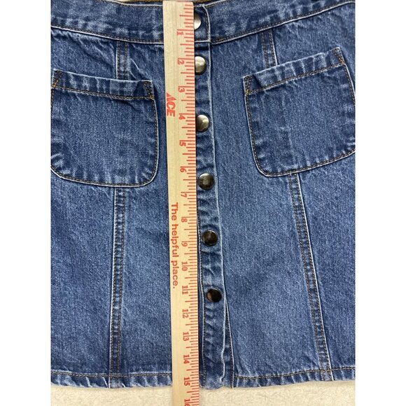 BDG Urban Outfitters Denim Blue Jean Mini Skirt A-Line Women's Size Small - Picture 5 of 7